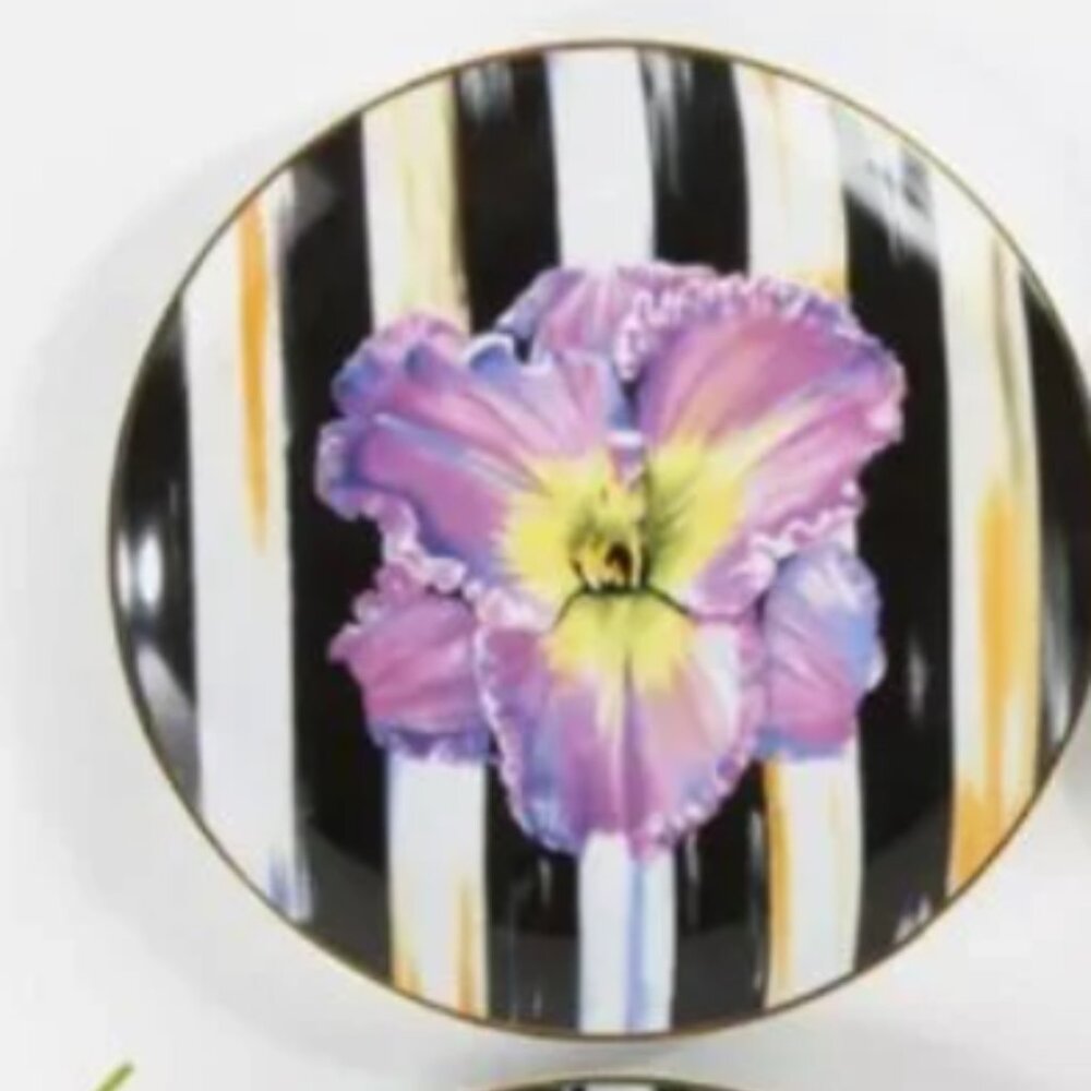 Mackenzie Childs ~ Thistle & Bee Salad Plate
